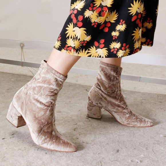 Rachel Comey Shoes - Rachel Comey Zaha stretch velvet boots